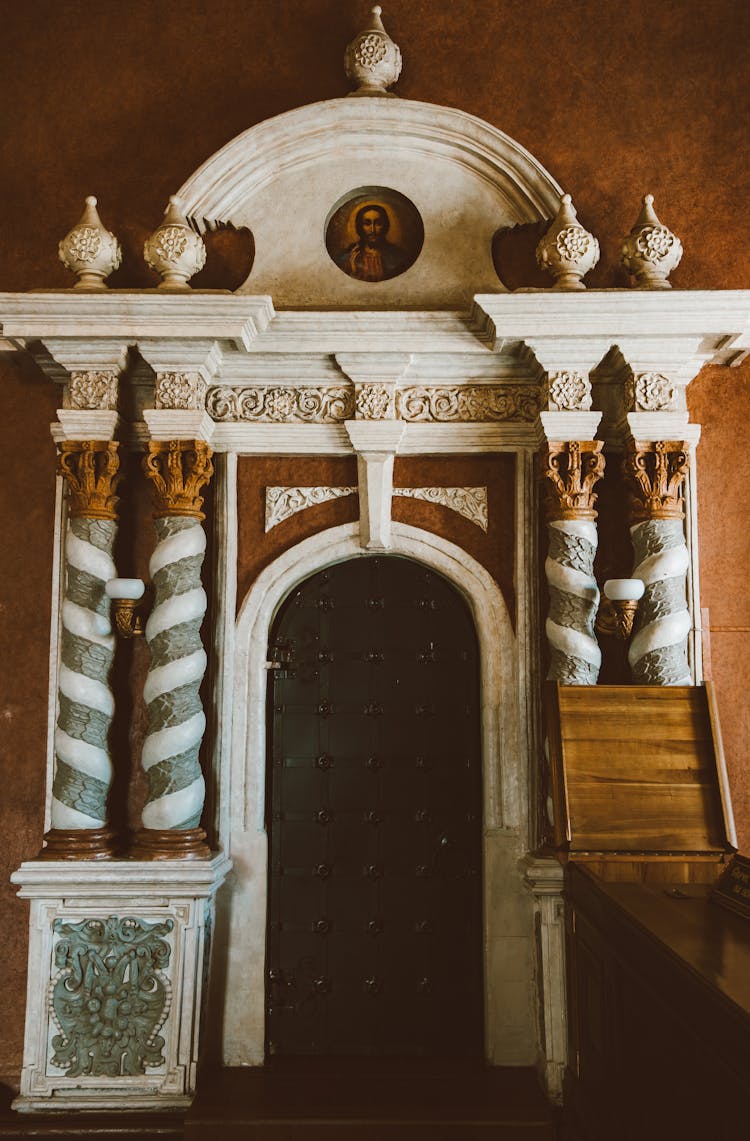 Ornate Portal In The Church 