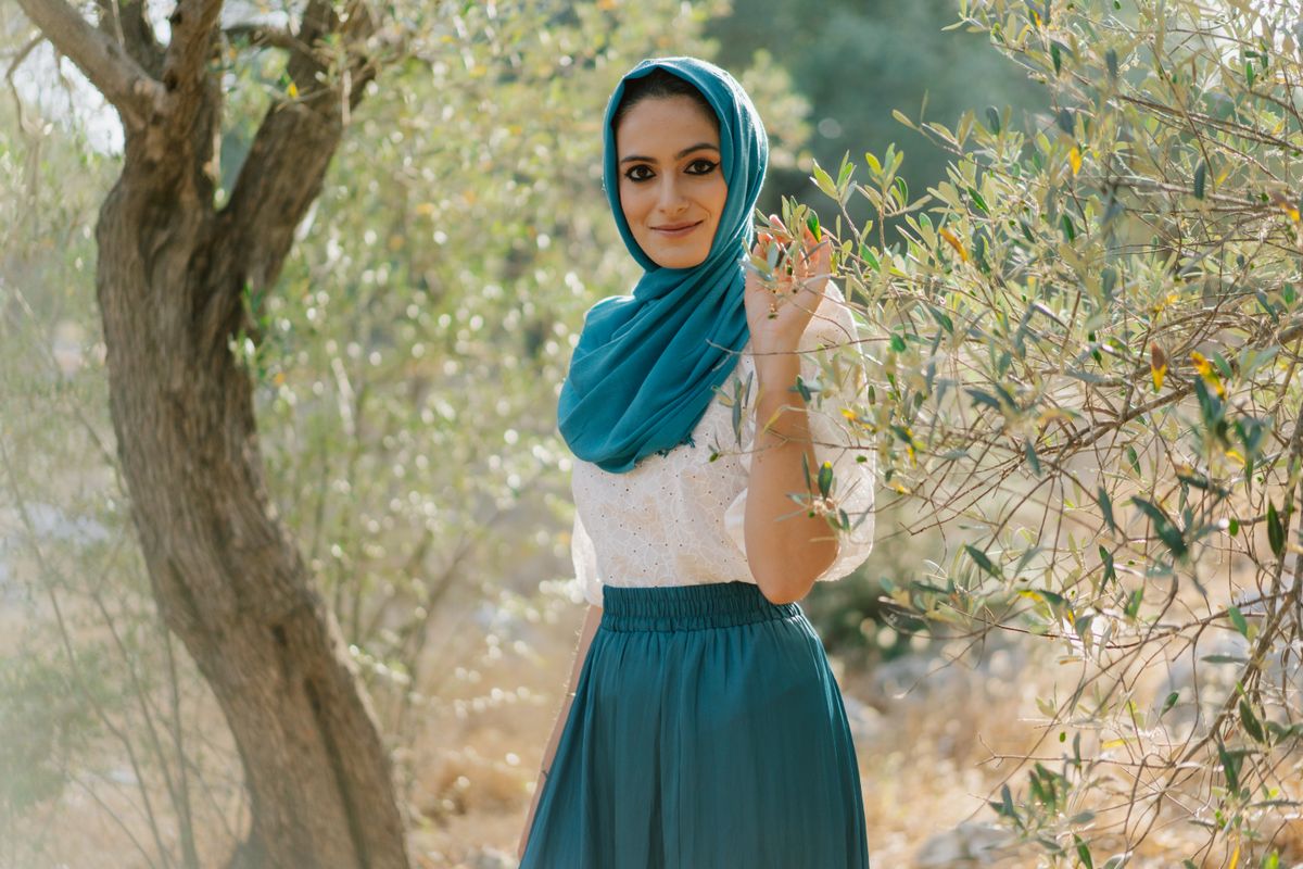 Teal Modal Hijab