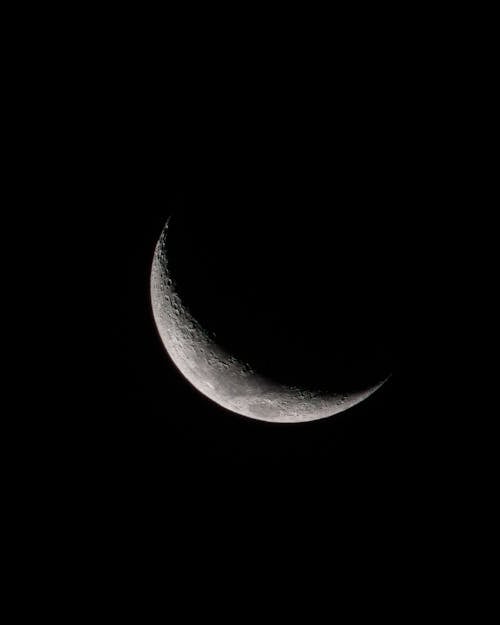 The Moon in the Dark Night Sky 