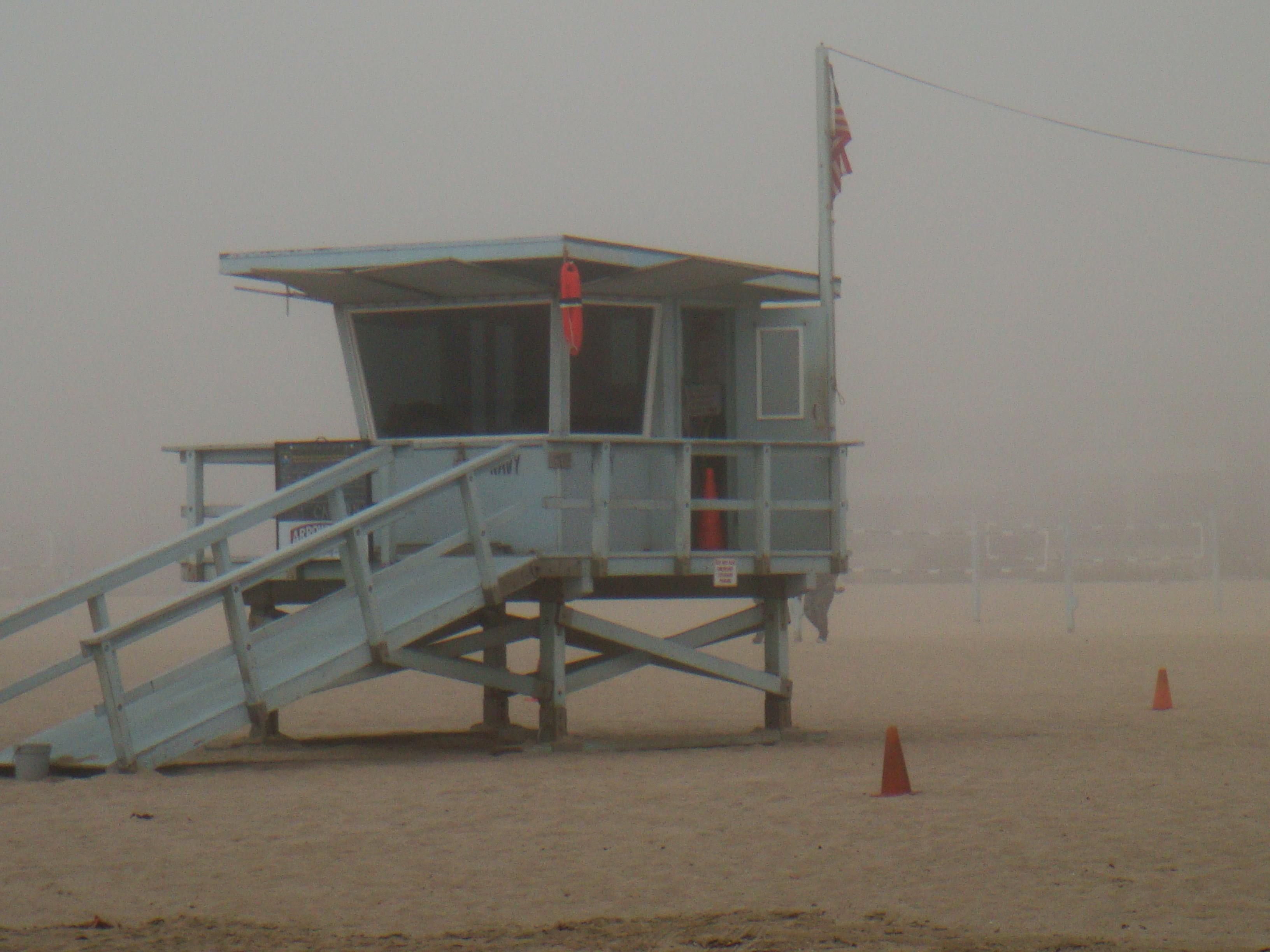 Free stock photo of fog, foggy, lifeguard