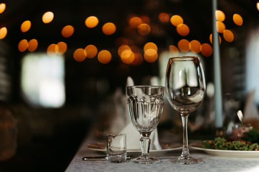 Glasses on Table