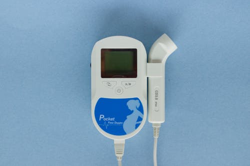 Free White and Blue Fetal Doppler Stock Photo