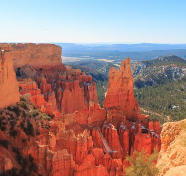 Brown Rock Formation Under Blue Sky