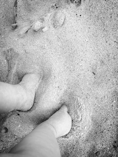Ilmainen kuvapankkikuva tunnisteilla hiekkaranta, mustavalkoinen, ranta tausta