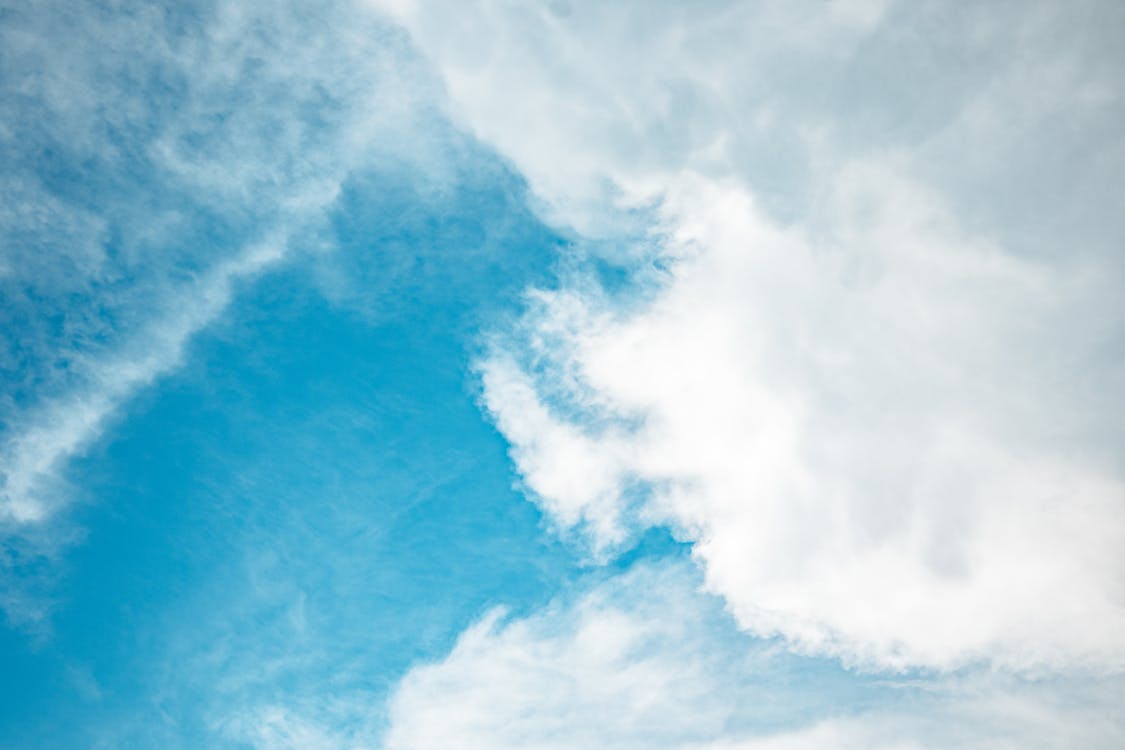 White Clouds and Blue Sky