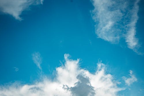 White Clouds and Blue Sky