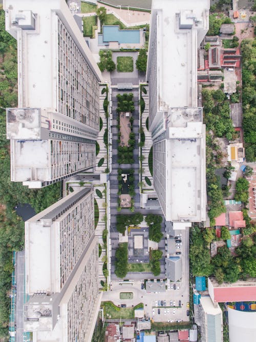 Gratis lagerfoto af by, bygninger, dronefotografering