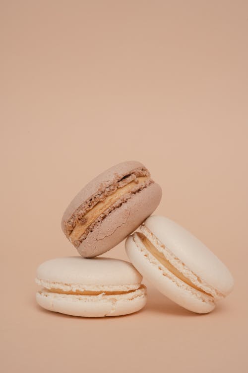 Three French Macarons