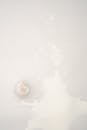 Spilled Milk on White Surface