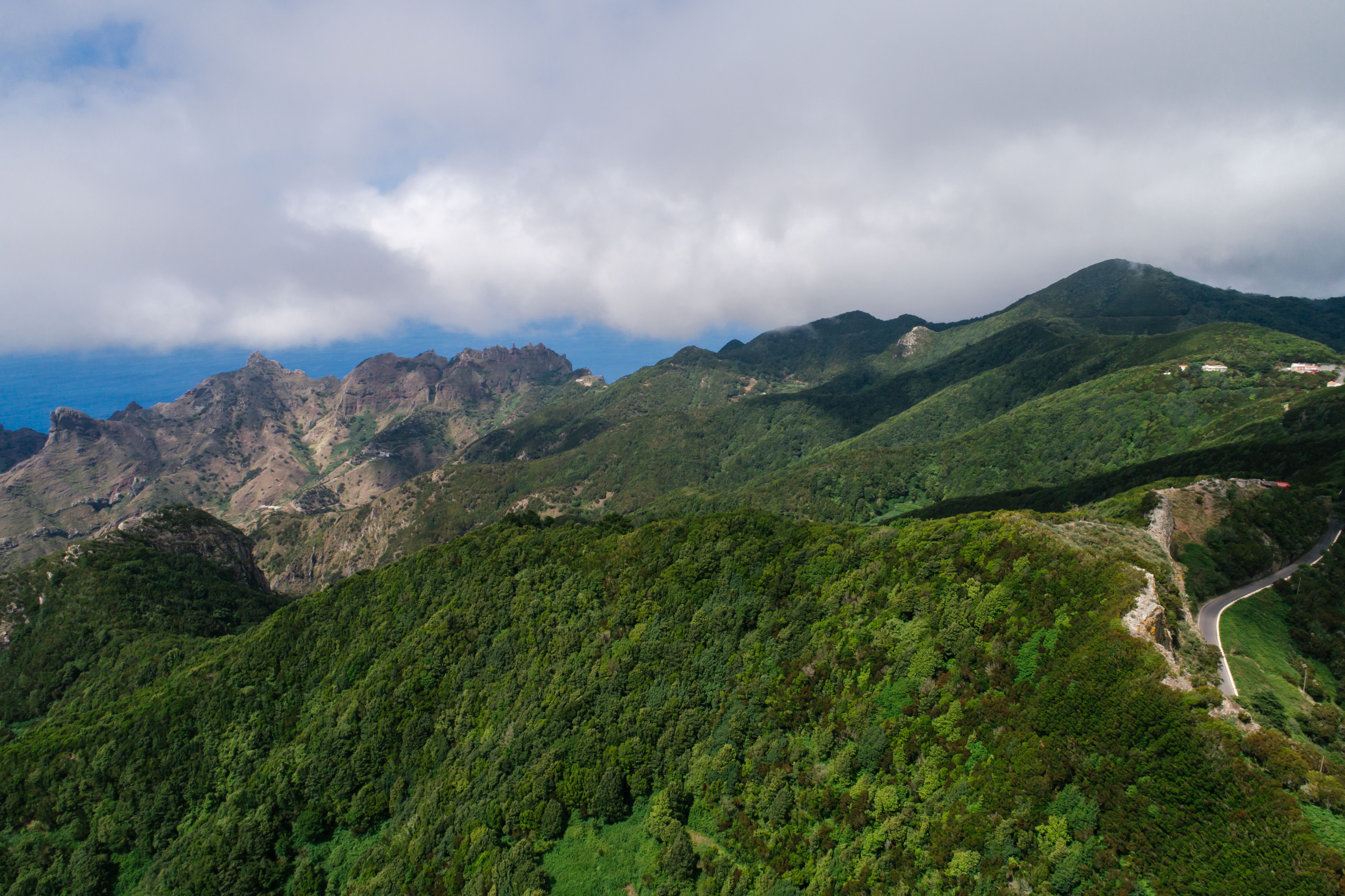 Green Mountains Under White Clouds · Free Stock Photo