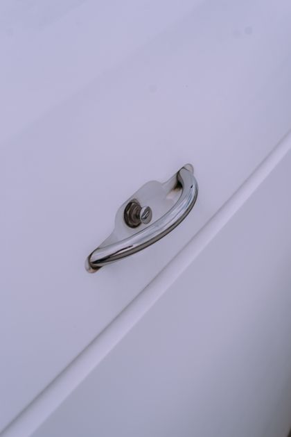 Metal accent details for Luxury TV Wall Unit