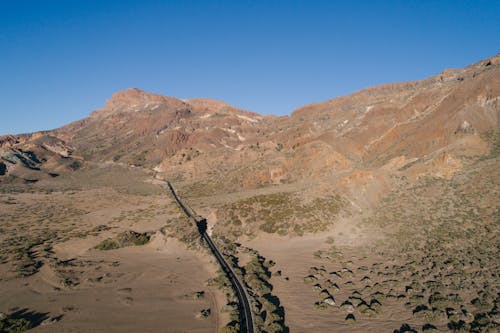 Aerial Photography of Mountains Under the Blue Sky