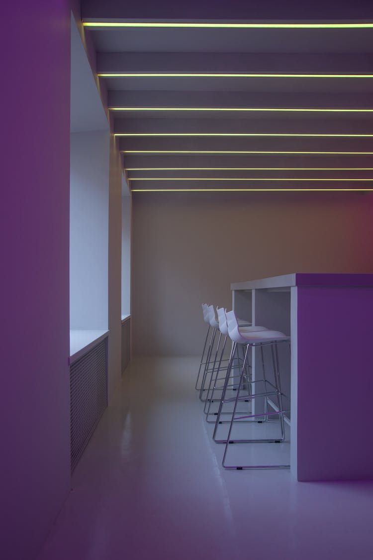 Purple Minimalist Interior Design