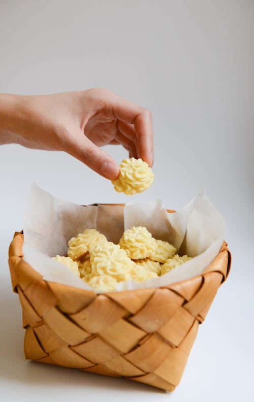 Free Person Holding Pastry Stock Photo