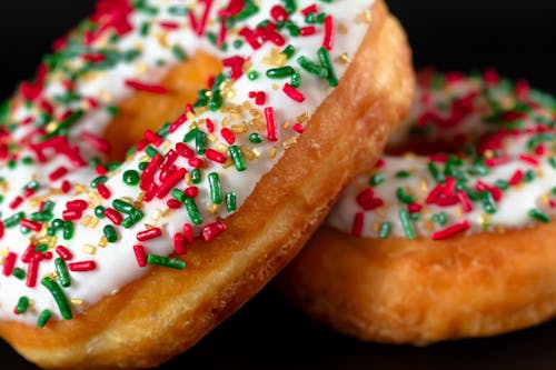 Gratis stockfoto met detailopname, donuts, eten