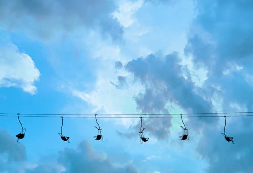 Free stock photo of cable railway, clouds, clouds sky Stock Photo