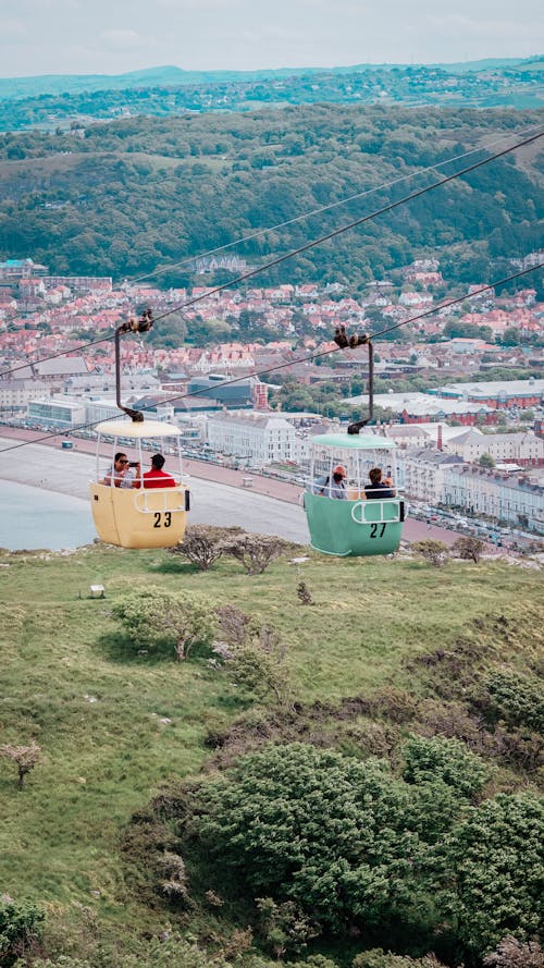 Gondola Lift Overlooking City