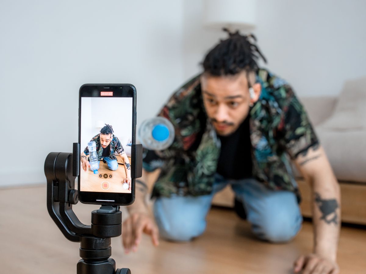 Creator filming content