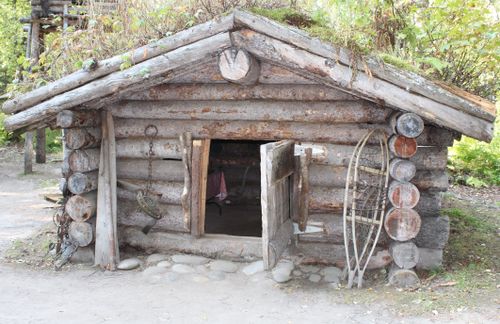 Free stock photo of alaska, cabin, door Stock Photo