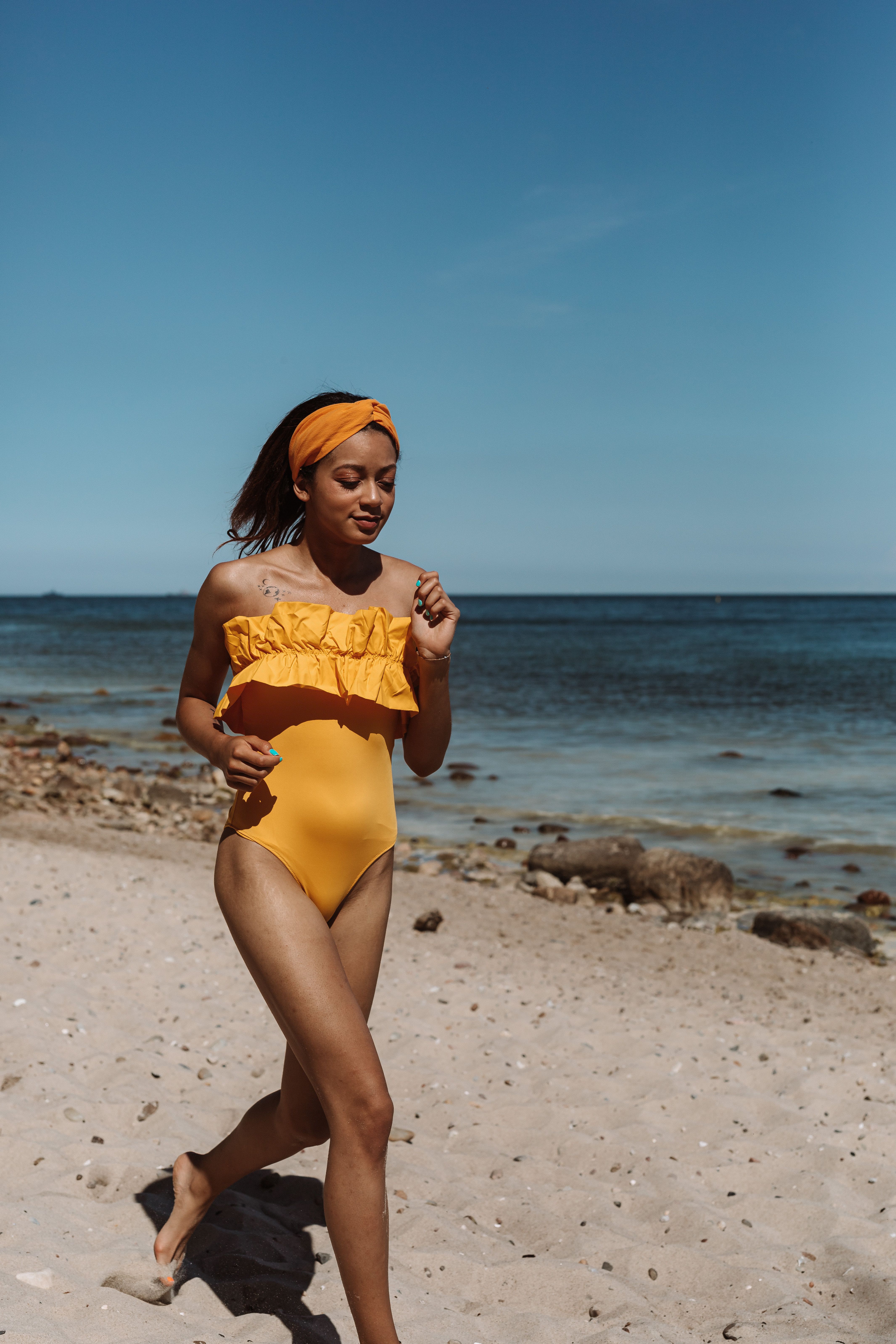 Maillot de bain jaune