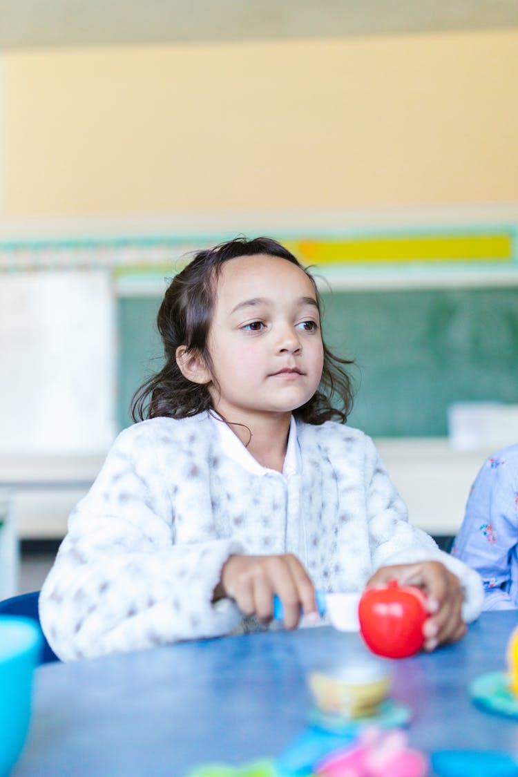 A Girl Attending Nursery School