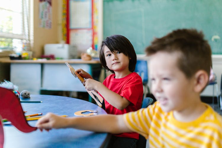 Kids Inside A Classroom