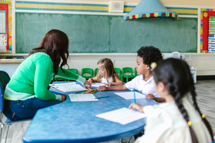 Children In A Classroom 