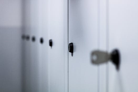 Free stock photo of locked, security, key, depth of field