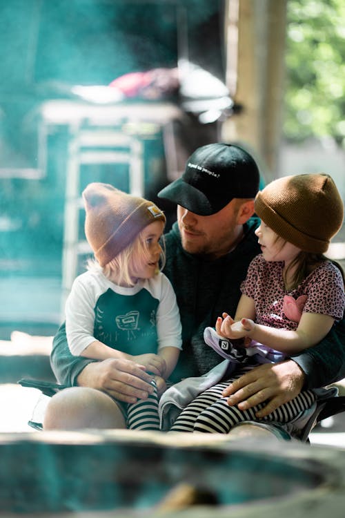 Free stock photo of camping, father daughter, fathers day Stock Photo