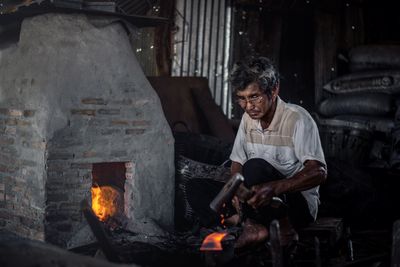 Village forge with a brick hearth — photo by Chanwit Wanset on Pexels
