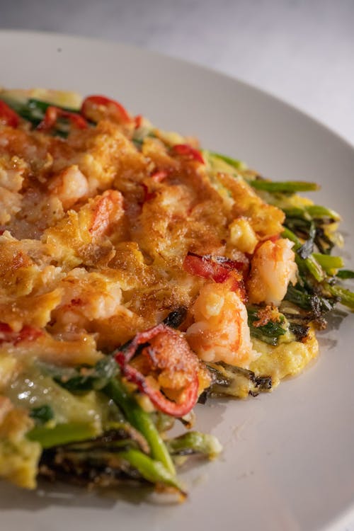 Cooked Food on White Ceramic Plate