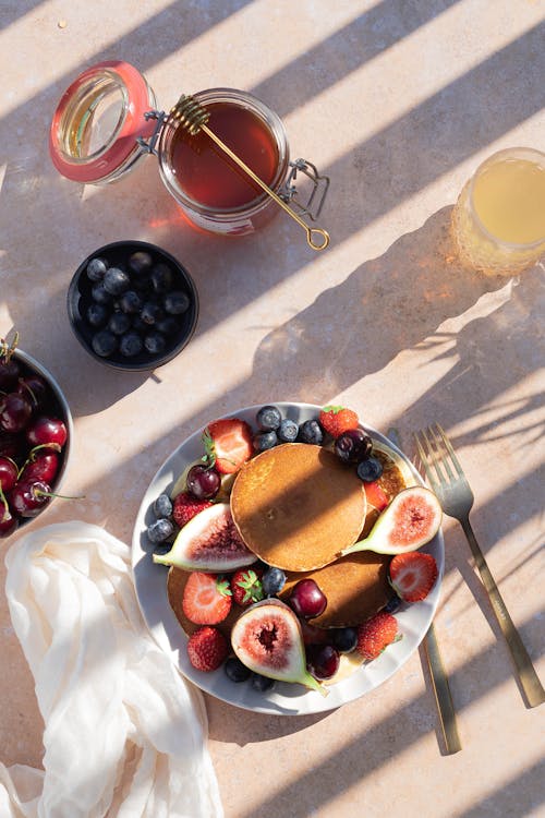 Scatto Dall'alto Di Una Sana Colazione