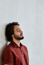 Man in Red Button Up Shirt