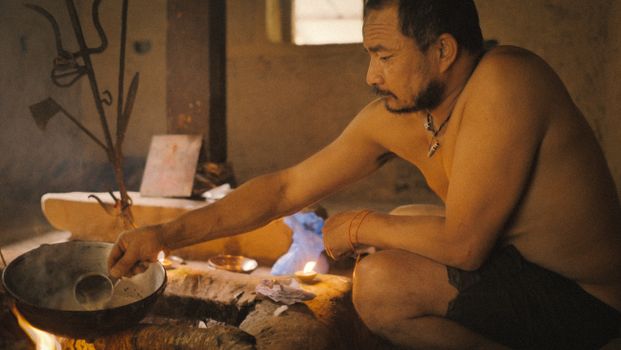 Blacksmith Focused on His Work