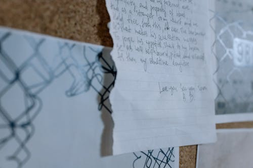 Close-up of a Handwritten Letter