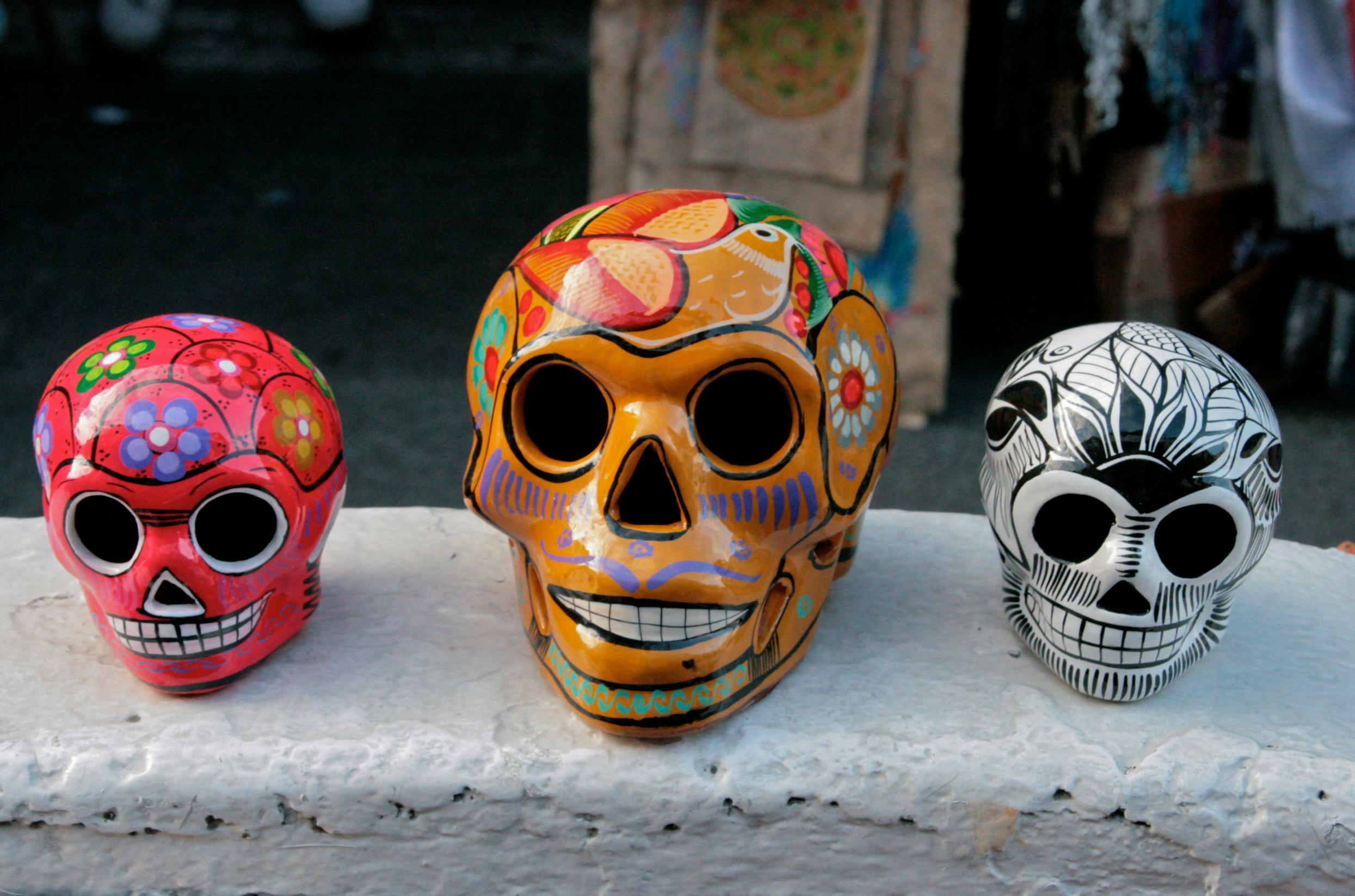 Free stock photo of decorated, mexican, skulls