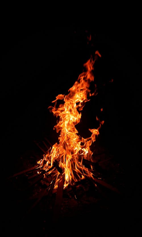 Free Základová fotografie zdarma na téma černé pozadí, hořící oheň, oheň Stock Photo
