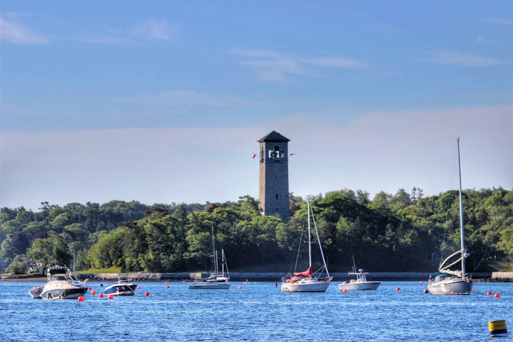 View Of The Dingle Tower At Sir Sandford Fleming Park In Halifax, Nova Scotia