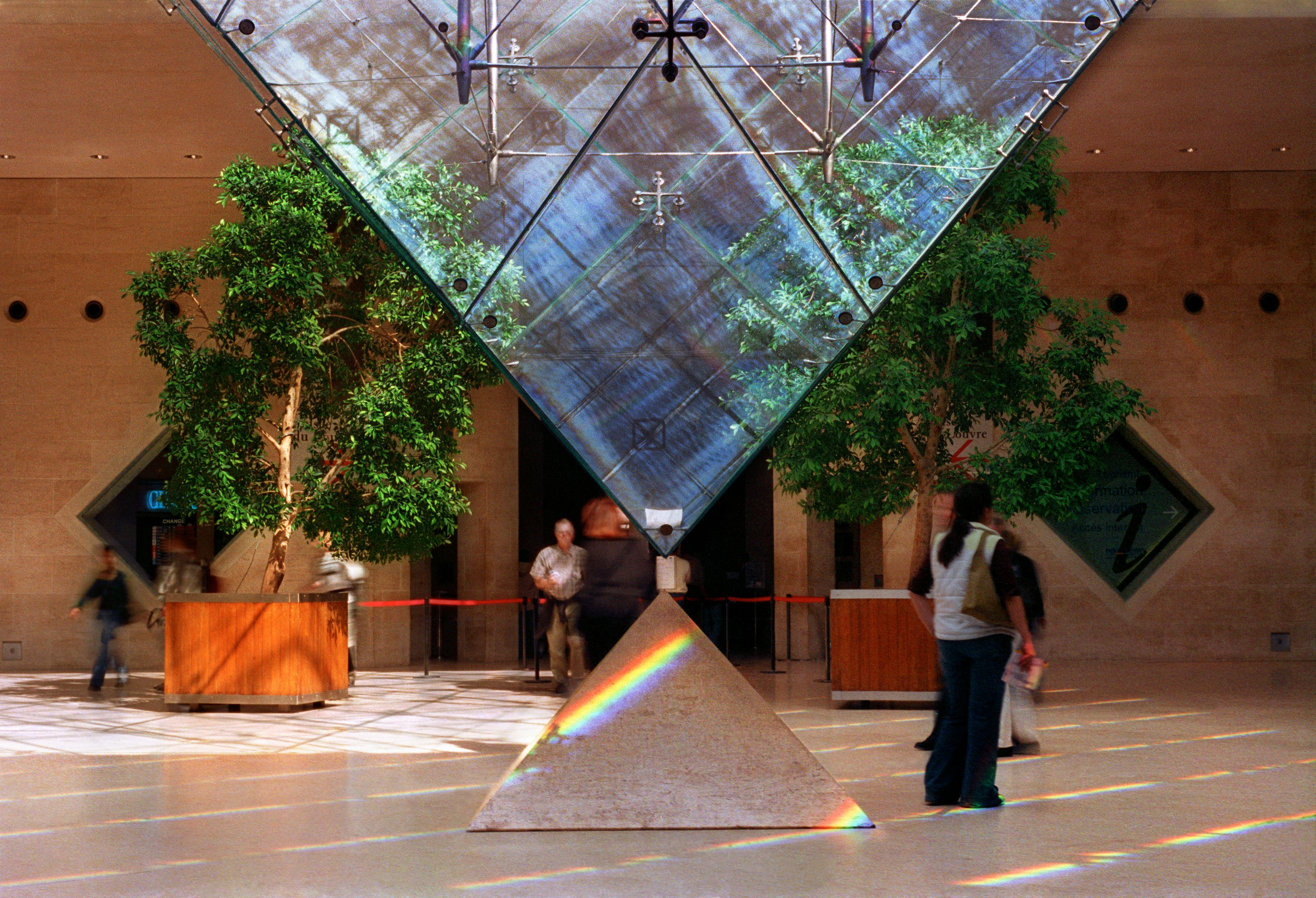 Free stock photo of inverted, inverted pyramid, louvre