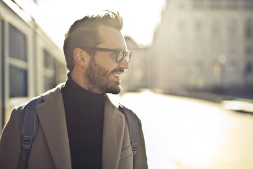 Free Shallow Focus Photography of Man Wearing Eyeglasses Stock Photo