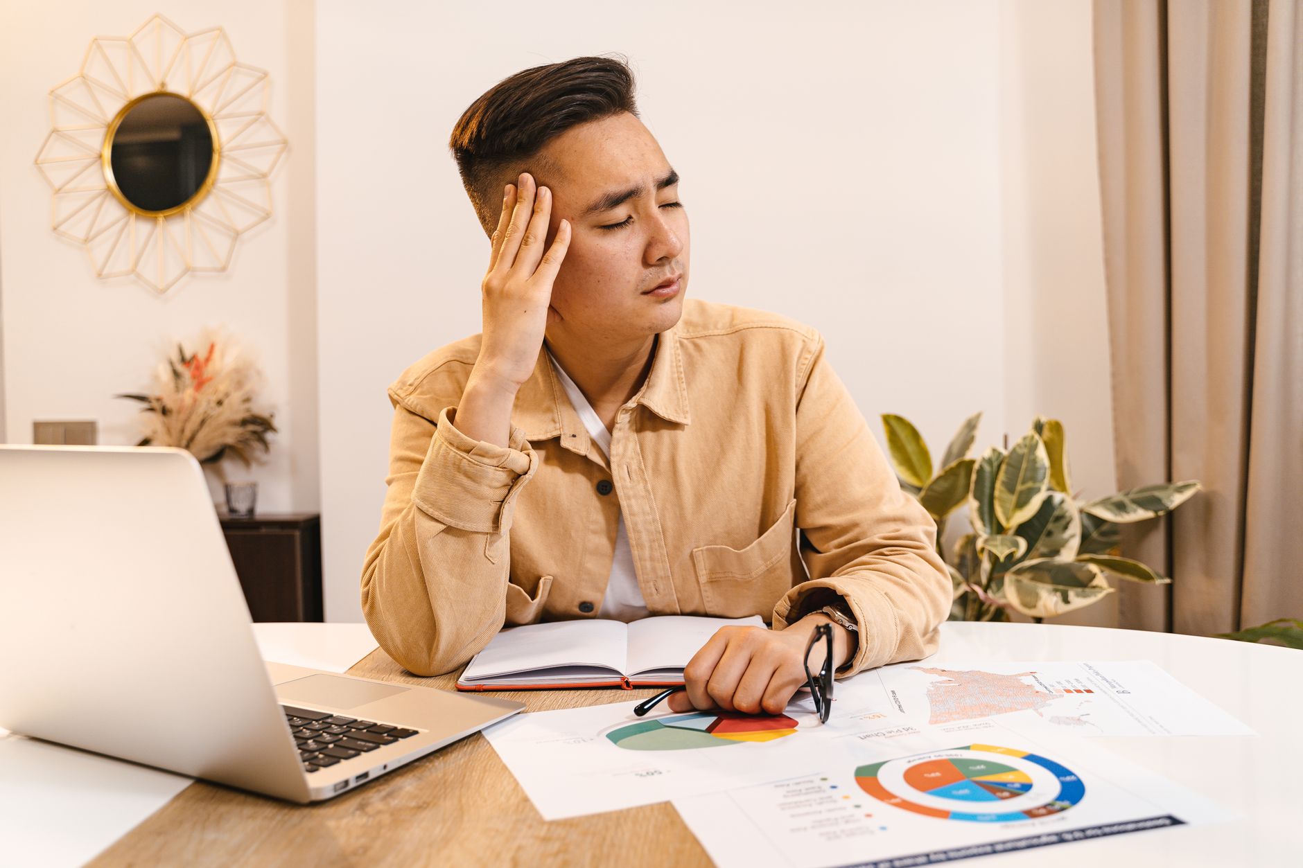 person frustrated with pdf documents