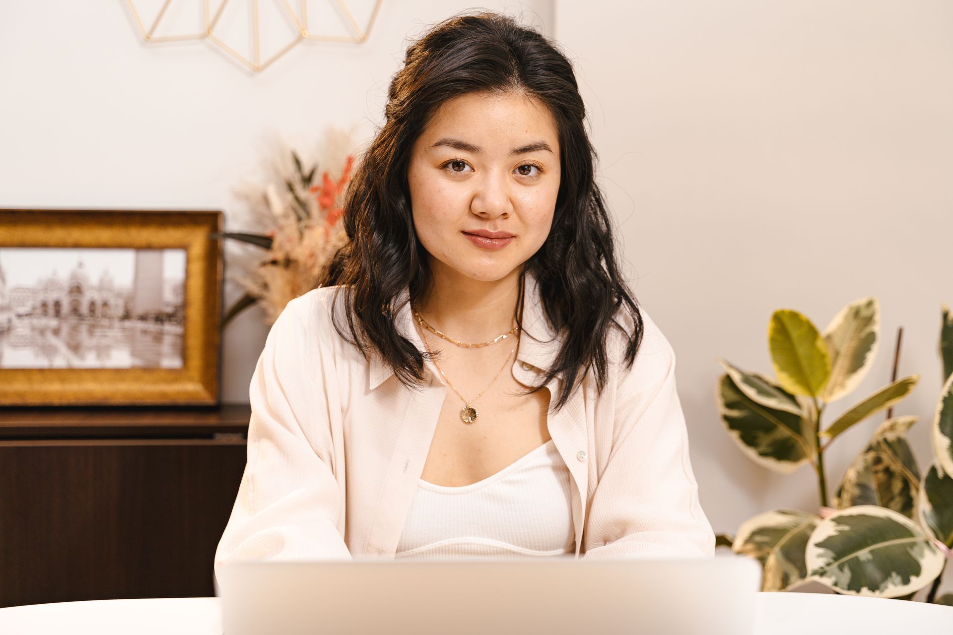 A Woman in an Overshirt