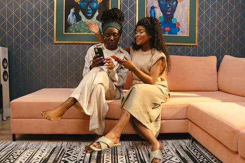 Základová fotografie zdarma na téma africké ženy, černoška, chytré telefony