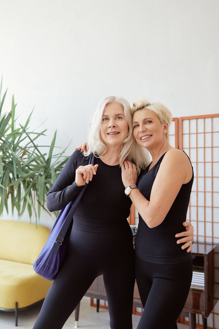 Blonde Friends Posing Together