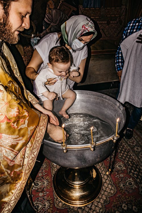
A Baby being Baptized