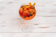 Close-Up Shot of Beverage in a Wine Glass