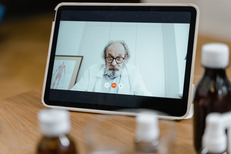 A Doctor On The Video Call