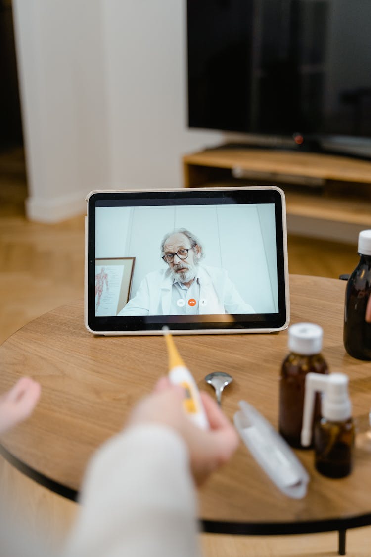 A Doctor Doing Online Consultation