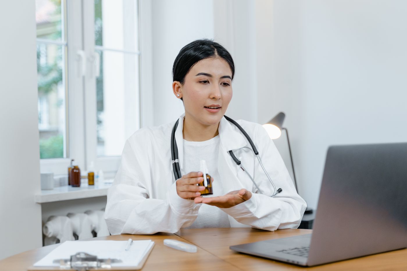 Doctor offering a one-time video visit