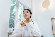 A Woman in White Coat
